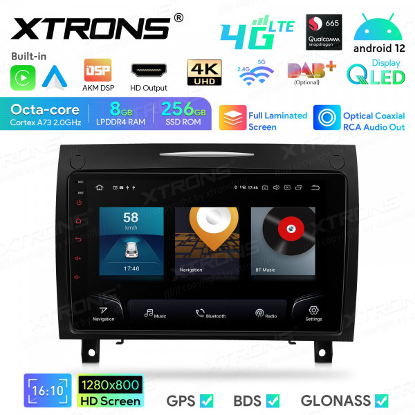 Xtrons Autoradio IQP92M350P | Mercedes-Benz SLK R171 | Android 12 | 8 GB RAM 256 GB ROM