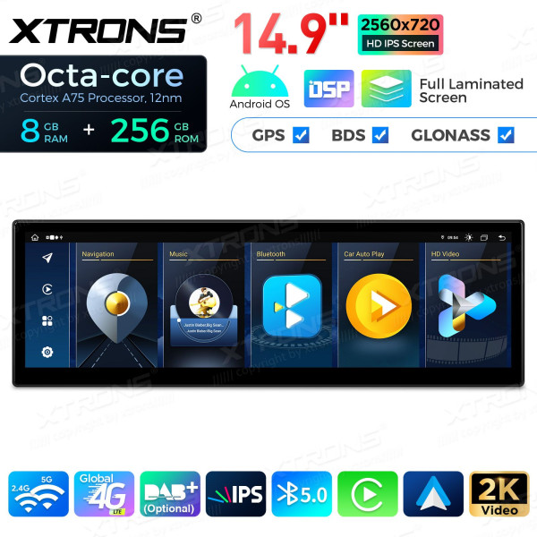 Xtrons | QLBX4463CC3 | BMW 6er E63 | CCC | Android 14 | 8 GB RAM | 14,9"