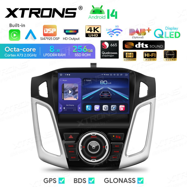Xtrons | IQP94FSFP | Ford Focus | Android 14 | Snapdragon | 8 GB RAM | 256 GB | 9 Zoll