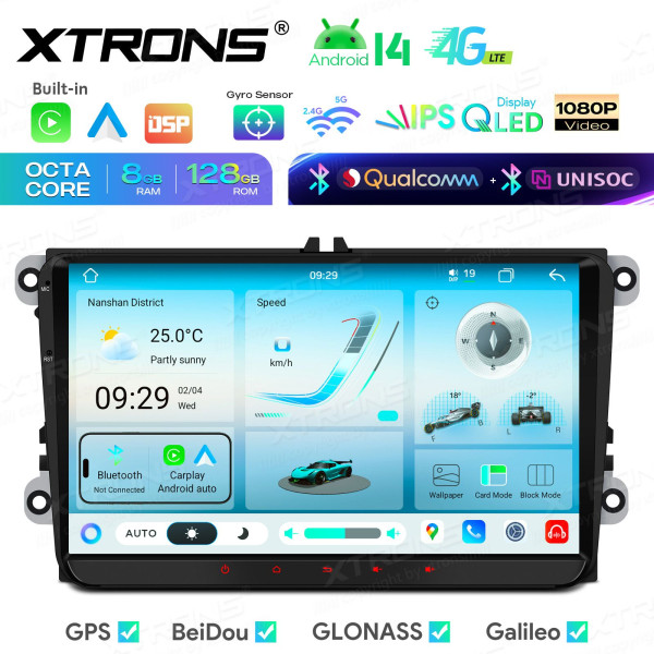 Xtrons | IMH94MTVL | Android 14 | 8 GB RAM | 128 GB | 9"