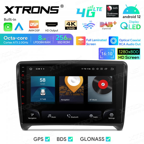 Xtrons Autoradio IQP92TTAP | Audi TT 8J | Android 12 | 8 GB RAM 256 GB ROM