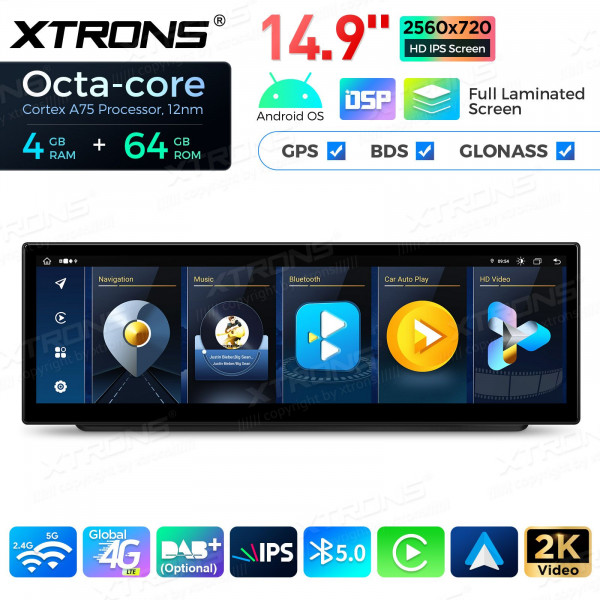 Xtrons QLB4290UNL | BMW 3er E90 E91 E92 E93 | 14.9" | Android 13