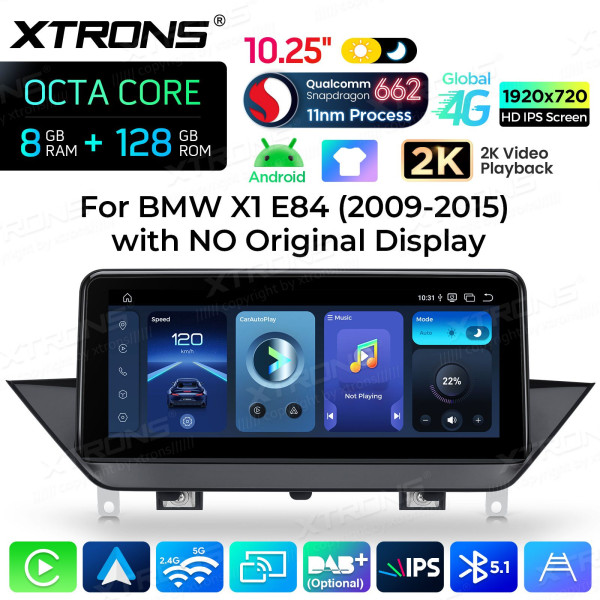 Xtrons | QBBH14X1UN | BMW X1 E84 | Snapdragon | 8 GB RAM | 128 GB | 10,25"