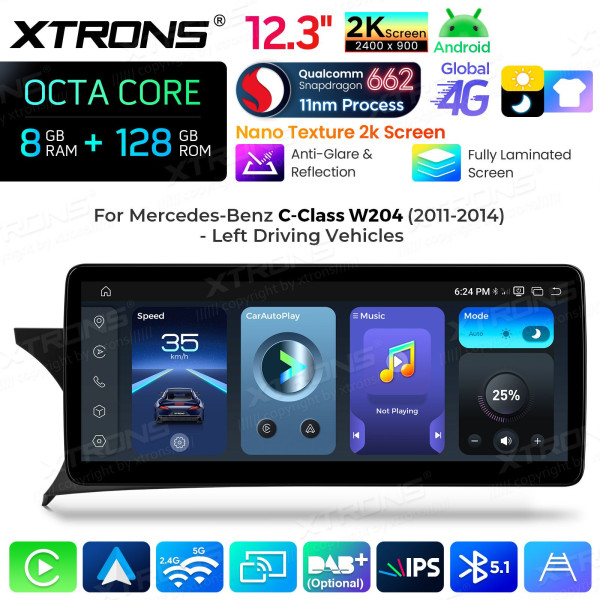 Xtrons | QBMH2445M12C45L | Snapdragon | 8 GB RAM | 128 GB | 12,3"