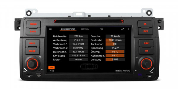 Xtrons| IX7246BS | BMW | E46 | Rover 45 | MG ZT | 7" | Android 12 | Octa Core | 8GB RAM