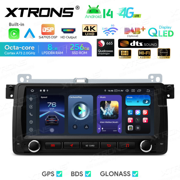 Xtrons IQ8446BH | BMW | E46 | 8,8" Android 13 | SD 665 | 8GB RAM | 256GB ROM