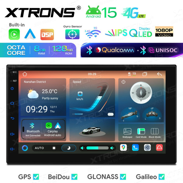 Xtrons | TIMH700L | Android 14 | 8 GB RAM | 128 GB | 7"