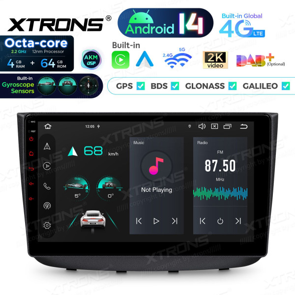 Xtrons | PXP14M639GDAB | Android 14 | 4 GB RAM | 64 GB | 10,1"