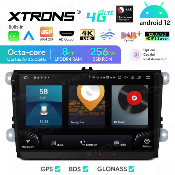 Xtrons Autoradio IQ92MTVP | VW Seat Skoda | Android 12 | 8 GB RAM 256 GB ROM